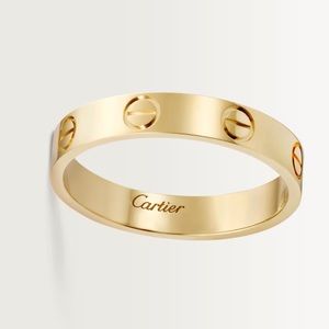 Cartier Yellow Gold Mini Love ring #49 18k comes with ORIGINAL BOX